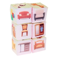 Набор мягких кубиков &laquo;Предметы&raquo;, цвет МИКС