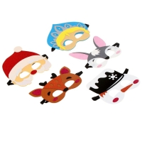 Набор карнавальных масок масок &laquo;Новогодняя вечеринка&raquo;, 5 шт.