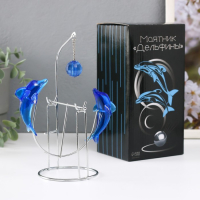 Маятник "Дельфины" друг напротив друга с шариком 9 х 15 х 19,5 см