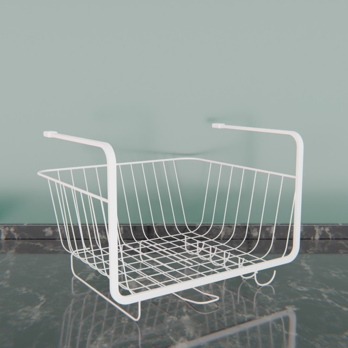 Корзина подвесная Доляна, 29&times;25&times;19,5 см, цвет белый