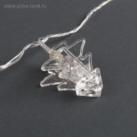 Гирлянда «Нить» 4.5 м с насадками «Прищепки-ёлочки», IP20, прозрачная нить, 20 LED, свечение тёплое белое, 220 В Гирлянда «Нить» 4.5 м с насадками «Прищепки-ёлочки», IP20, прозрачная нить, 20 LED, свечение тёплое белое, 220 В