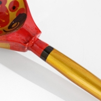 Ложка полубаская &laquo;Традиционная&raquo;, золото, 19&times;6 см, хохлома