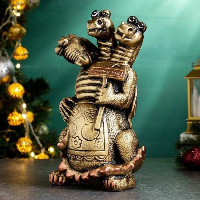 Копилка Копилка "Змей Горыныч" золото, 19х16см