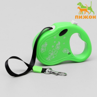 Рулетка "Цветы", 3 м, до 10 кг, зелёная Рулетка "Цветы", 3 м, до 10 кг, зелёная