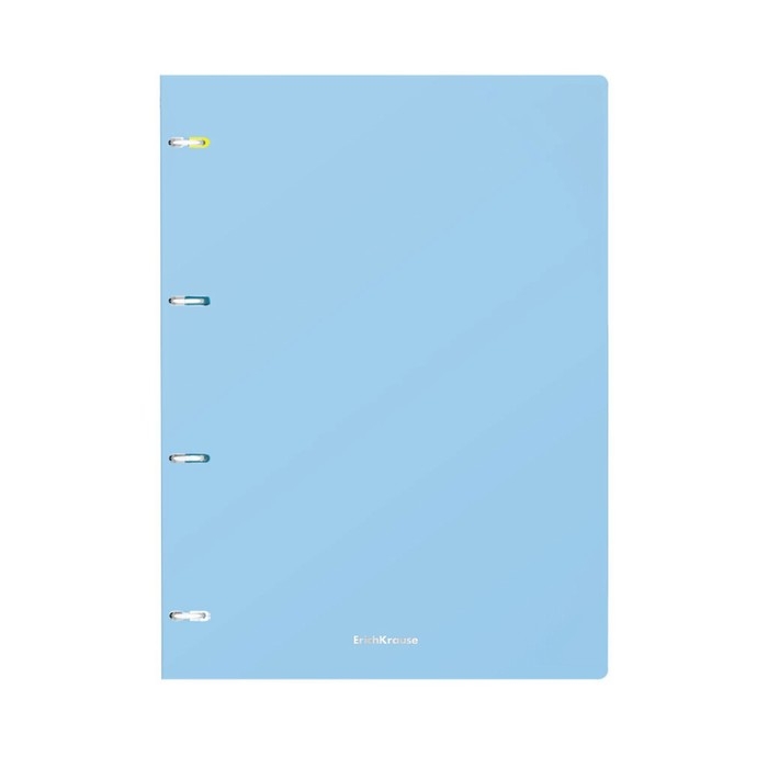 Тетрадь А4 на кольцах, 80 листов в клетку ErichKrause Pastel, пластиковая обложка, блок офсет 100% белизна, МИКС