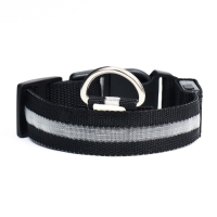 Ошейник с подсветкой размер XL, ОШ 52-60 х 2,5 см, 3 режима свечения чёрный Ошейник с подсветкой размер XL, ОШ 52-60 х 2,5 см, 3 режима свечения чёрный