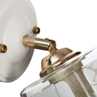 Бра "Ника" 1х60Вт E27 белый-хром Бра "Ника" 1х60Вт E27 белый-хром