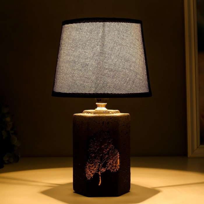 Лампа настольная 21194/1 E14 40Вт черный 20х20х32 см RISALUX