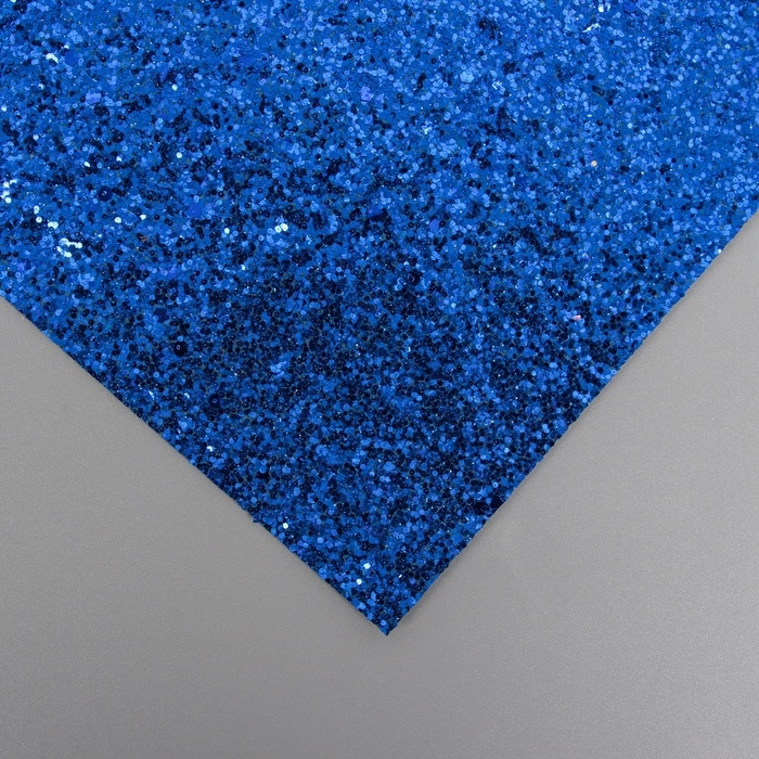 Лист для творчества иск.кожа Лист для творчества иск.кожа "Крупные блёстки" тёмно-синий лист 33х20 см толщина 0,84 мм