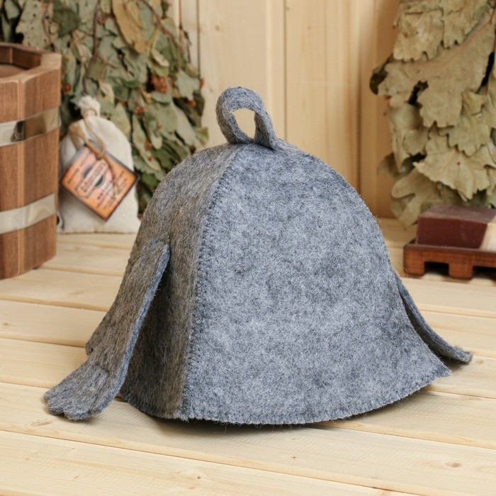 Шапка для бани с детской аппликацией Шапка для бани с детской аппликацией "Дружок", 3-5 лет