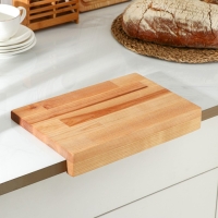 Доска разделочная с упором Adelica &laquo;Мастер шеф&raquo;, 30&times;20&times;1,8 см, пропитано минеральным маслом, берёза