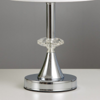 Лампа настольная "Алора" 1х40Вт Е27 хром 21х21х36 см RISALUX Лампа настольная "Алора" 1х40Вт Е27 хром 21х21х36 см RISALUX
