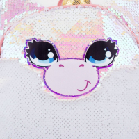 Рюкзак детский для девочки с пайетками &laquo;Единорог&raquo; , отдел на молнии, цвет розовый