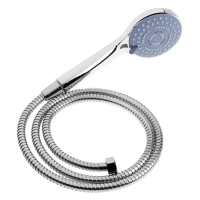 Смеситель для ванны ZEIN Z3726, двухвентильный, излив 30 см, лейка 3 режима, хром