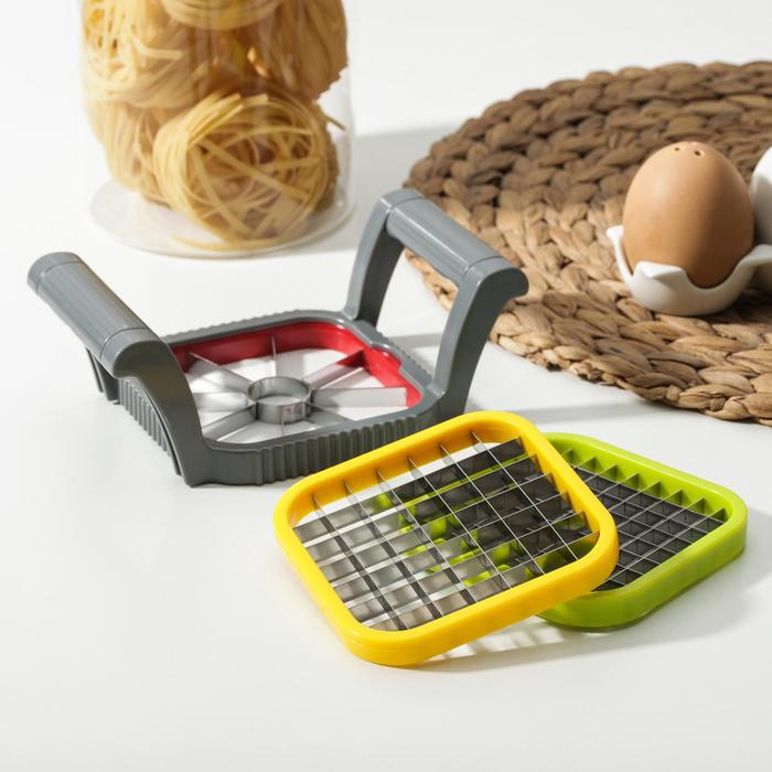 Набор овощерезок Доляна &laquo;Краски&raquo;, 3 в 1, 17&times;11&times;6 см, цвет МИКС