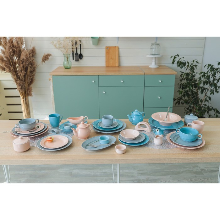 Кружка &laquo;Акварель&raquo;, 270 мл, фарфор, цвет светло-серый