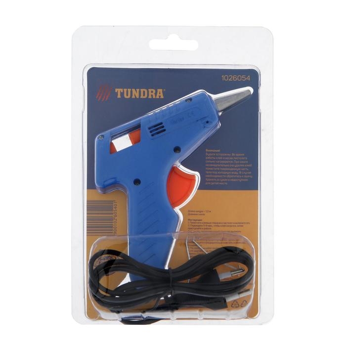 Клеевой пистолет ТУНДРА, 20 Вт, 220 В, выключатель, индикатор, длинное сопло, 7 мм Клеевой пистолет ТУНДРА, 20 Вт, 220 В, выключатель, индикатор, длинное сопло, 7 мм