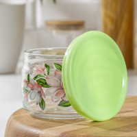 Банка для сыпучих продуктов &laquo;Магнолия&raquo;, 420 мл, цвет МИКС