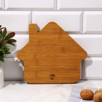 Менажница, набор 2 шт., дерево &laquo;Посуда: домашние мелочи&raquo;, домик 24х21 см., мена жница 40х12.3 см.