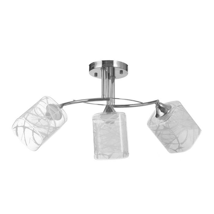 Люстра потолочная Поли 3хE27 40Вт Хром Люстра потолочная Поли 3хE27 40Вт Хром
