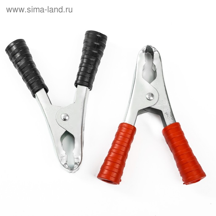 Зажимы-крокодилы для пусковых проводов, 100 А, 105 мм, набор 2 шт