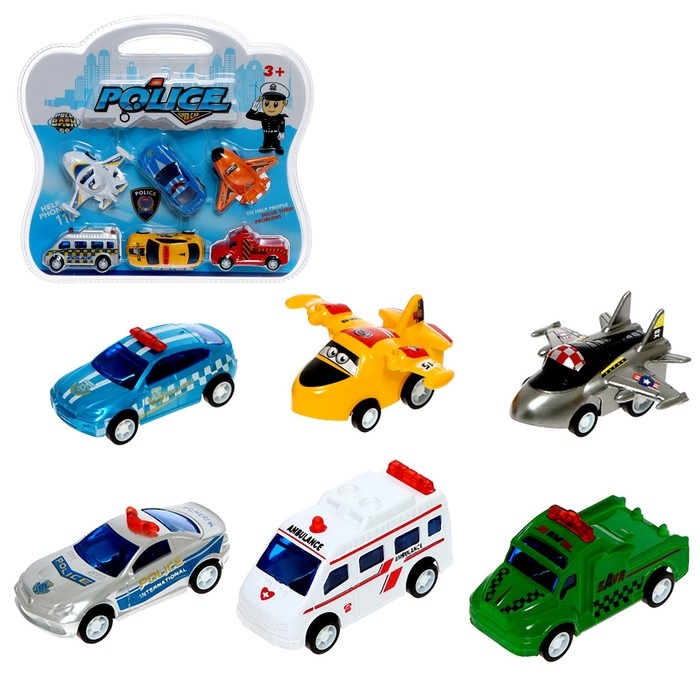Набор машинок &laquo;Спецслужбы&raquo;, 6 шт., МИКС