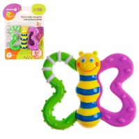 Погремушка &laquo;Бабочка&raquo; с эластичными элементами, Крошка Я