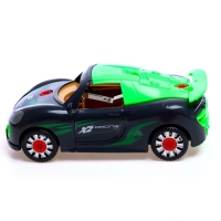 Конструктор винтовой &laquo;Спорткар&raquo;, с электрическим шуруповёртом, свет и звук, 24 детали