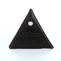 Монетница на кнопке TEXTURA, цвет коричневый Монетница на кнопке TEXTURA, цвет коричневый