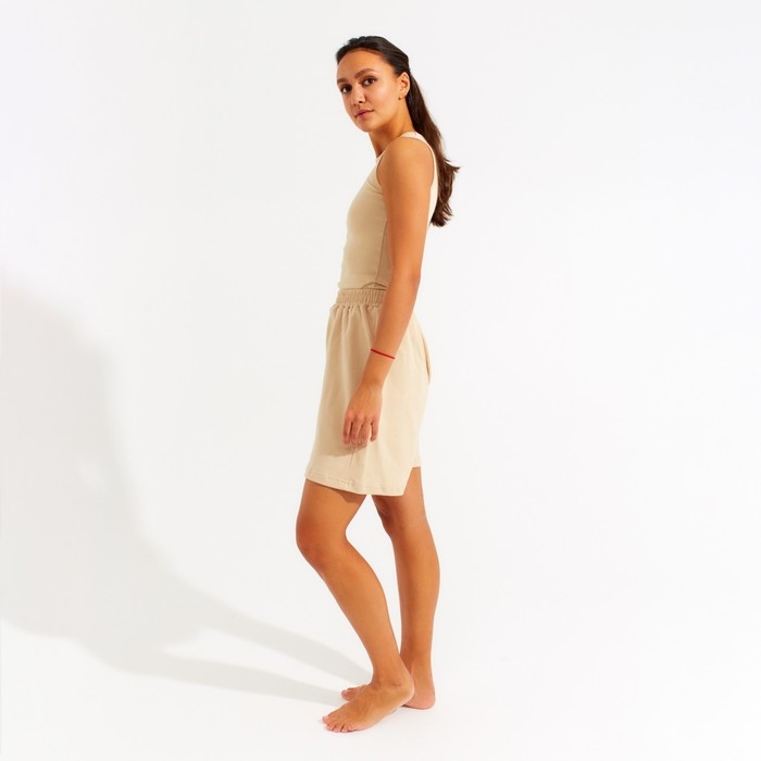 Шорты пижамные женские MINAKU: Home collection цвет бежевый, р-р 42 Шорты пижамные женские MINAKU: Home collection цвет бежевый, р-р 42