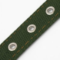 Ошейник брезентовый двухслойный, 59,5 х 2,5 см, хаки