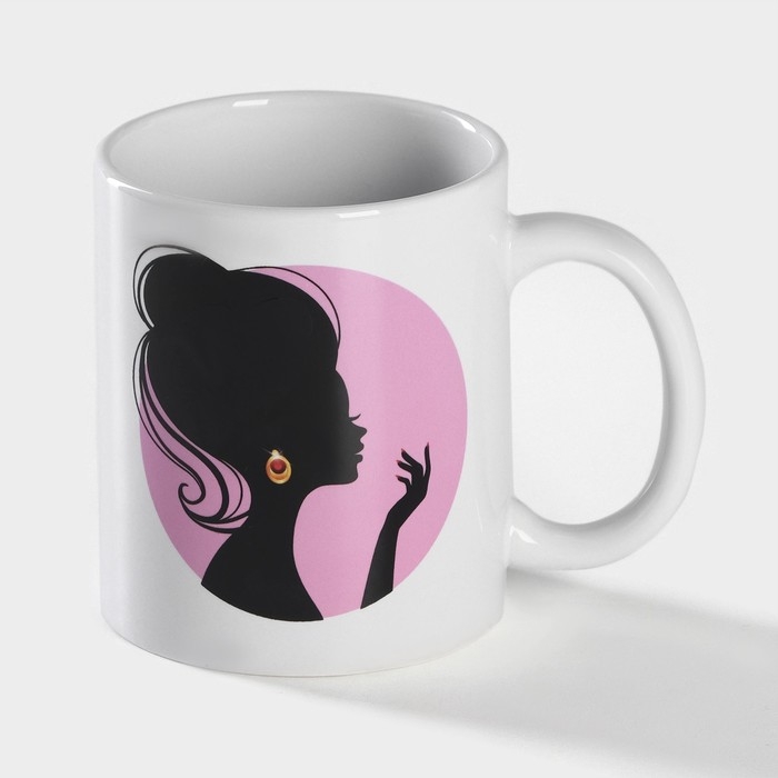 Кружка - хамелеон керамическая Доляна &laquo;Много забот&raquo;, 350 мл, цвет белый