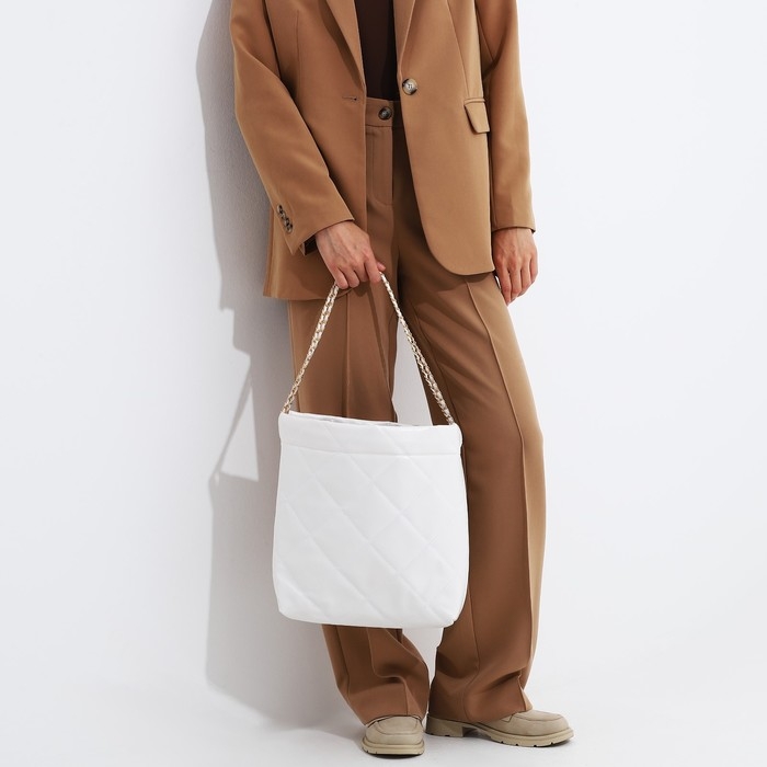 Сумка-мешок без застёжки, цвет белый Сумка-мешок без застёжки, цвет белый