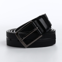 Ремень мужской &laquo;Великан&raquo;, ширина 4 см, винт, пряжка металл, цвет чёрный