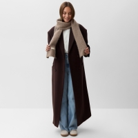 Шарф женский MIST, кофейный 16*160&plusmn;5 см