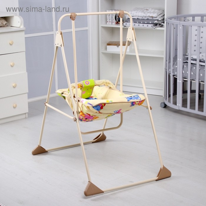 Качели детские напольные «Ветерок-Люкс», бежевый рисунок МИКС Качели детские напольные «Ветерок-Люкс», бежевый рисунок МИКС