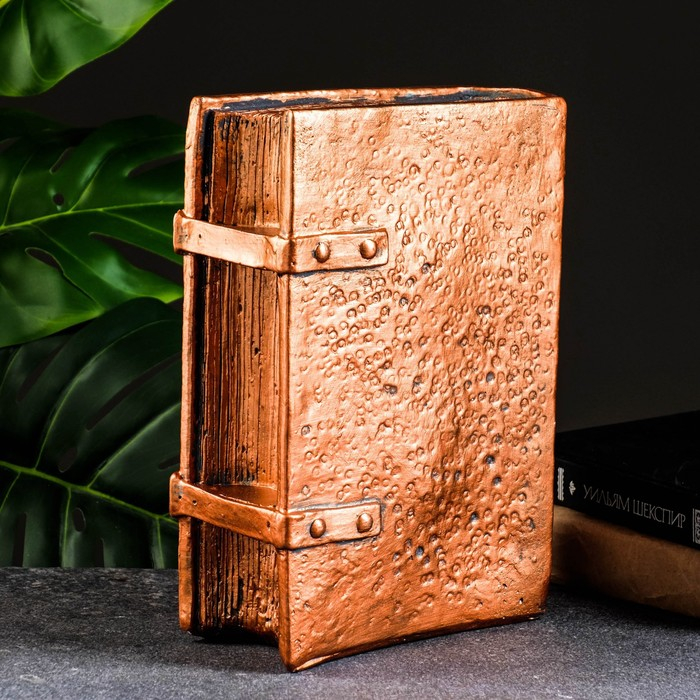 Копилка-книга для денег &laquo;Капитал &raquo;, гипс, медь, 27&times;19 см