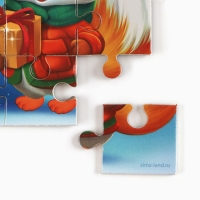 Пазл для детей магнитный деревянный &laquo;Новый год! Звери&raquo;, 21 х 15 см