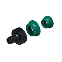 Штуцер, внутренняя резьба 1/2"&ndash;3/4"&ndash;1", быстросъёмное соединение, пластик, Greengo