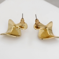 Серьги металл &laquo;Модерн&raquo; искажение мини, цвет золото