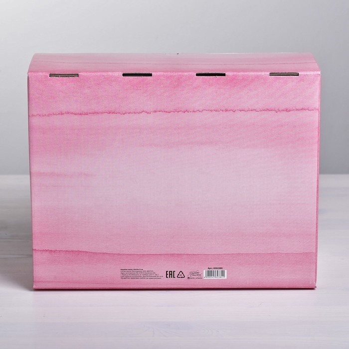 Коробка‒пенал, упаковка подарочная, &laquo;С 8 Марта!&raquo;, 30 х 23 х 12 см