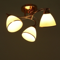 Люстра "Андер" 3хЕ27 40Вт золото 44х44х24 см