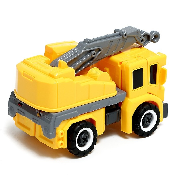 Конструктор винтовой &laquo;Кран&raquo;, 2 в 1 робот-машина