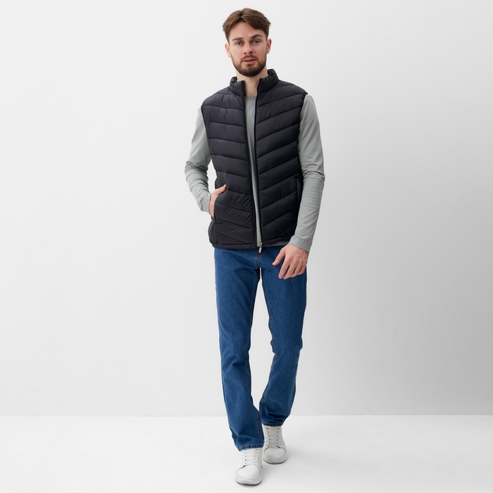 Жилет мужской на молнии MIST, р.52, черный