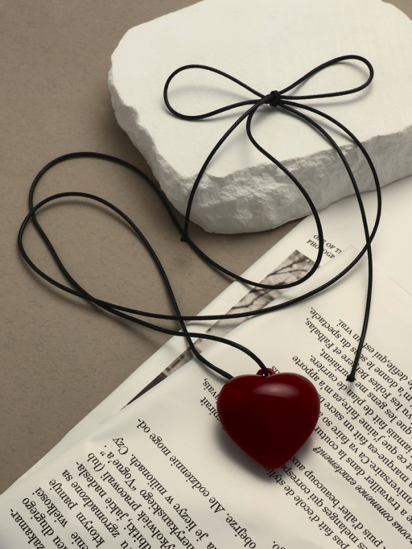 Портупея с кулоном &laquo;Сердечко&raquo;, трансформер, бордовая, 150 см