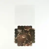 Коробка для печенья, кондитерская упаковка с PVC крышкой, &laquo;Мрамор&raquo;, 15 х 15 х 3 см