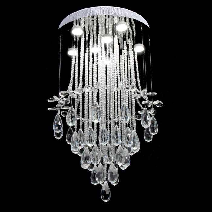 Светильник каскад "Алетта" 7xLED хром 50х50х86см BayerLux