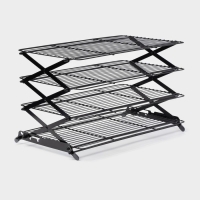 Решётка для глазирования и остывания кондитерских изделий, 4 яруса, 43,5×25,5×8 см, цвет чёрный Решётка для глазирования и остывания кондитерских изделий, 4 яруса, 43,5×25,5×8 см, цвет чёрный