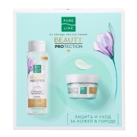 Подарочный набор косметики Чистая Линия Beauty Protection: тонер, 110 мл + крем-флюид для лица, 45 мл