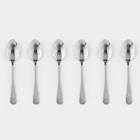 Набор ложек столовых 6 шт "Эмили" 20,5 см, цвет серебро